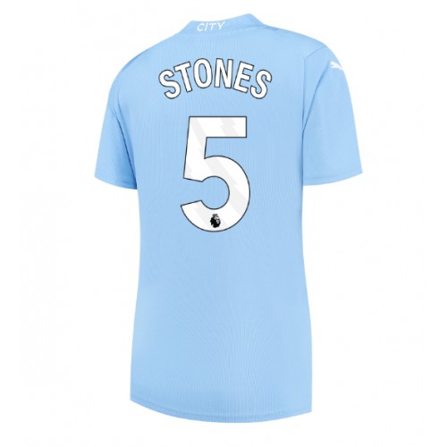 Maillot de foot Manchester City John Stones #5 Domicile Femmes 2023-24 Manches Courte